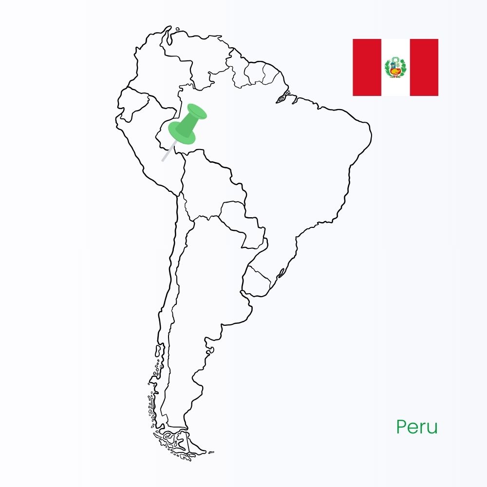 Mapa Jižní Ameriky